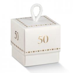 Scatolina portaconfetti anniversario Nozze oro 1